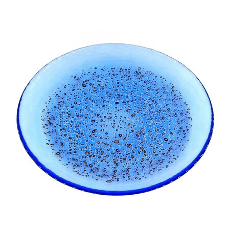 Red Pomegranate Collection 8.5 in. Isla Salad Plates, Indigo & Bronze - Set of 4 4961-7